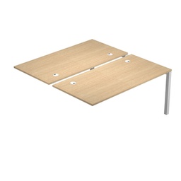 [82883] Postazione doppia aggiuntiva per scrivanie 140X166cm Rovere - AgorA'