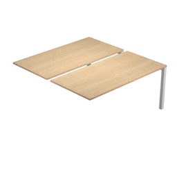 [82883] Postazione doppia aggiuntiva per scrivanie 140X166cm Rovere - AgorA'