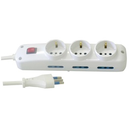 [57917] PRESA MULTIPLA 3 PRESE FRONTALI+ 6 LATERALI MKC