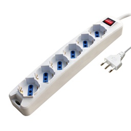 [57915] PRESA MULTIPLA 6 PRESE MULTISTANDARD TEDESCO-ITALIANO MELCHIONI