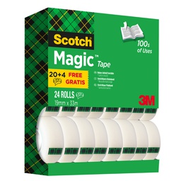 [56458] Promo pack 20+4 nastro adesivo Scotch® Magic 810 19mmx33mt