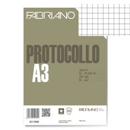 [58727] Protocollo 4mm 200fg 60gr f.to A3 chiuso (21x29,7cm Fabriano