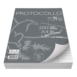 [54919] PROTOCOLLO A4 USO BOLLO 200FG 80GR PIGNA