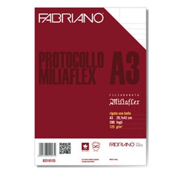 [36779] Protocollo uso bollo f.to A3 chiuso (21x29,7cm 200fg 125gr Fabriano