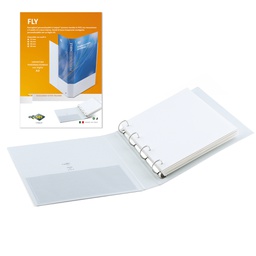 [25505] Raccoglitore FLY 40 A4 4D 22x30cm personalizzabile bianco SEI ROTA