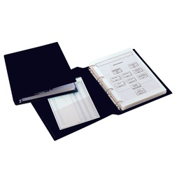 [25405] Raccoglitore SANREMO 2000 25 C 4D nero 22x30cm SEI ROTA