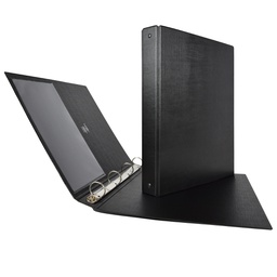 [25468] Raccoglitore STELVIO 25 A4 4R nero 22x30cm SEI ROTA