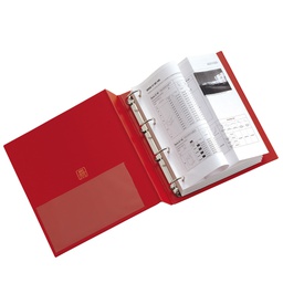[25475] Raccoglitore STELVIO 40 A4 4R rosso 22x30cm SEI ROTA