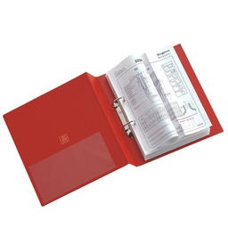 [25453] Raccoglitore STELVIO 65 A4 2Q rosso 22x30cm SEI ROTA
