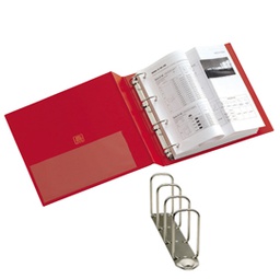 [25481] Raccoglitore STELVIO 65 A4 4Q rosso 22x30cm SEI ROTA