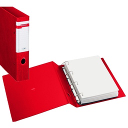 [77410] Raccoglitore STELVIO F 25 A4 4D rosso 22x30cm SEI ROTA