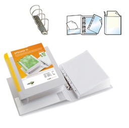 [25498] Raccoglitore STELVIO TI 40 A4 4D 22x30cm bianco personalizzabile SEI ROTA