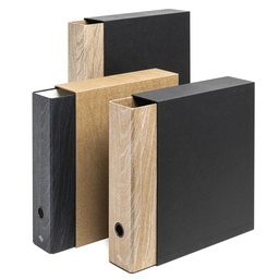 [91622] Registratore Colorosa Wood c/custodia dim.23x33cm dorso 8cm col.ass Ri.Plast