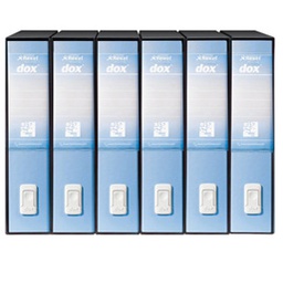 [51246] Registratore Dox 2 azzurro dorso 8cm f.to protocollo Esselte