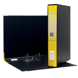 [51258] Registratore Dox 5 giallo dorso 5cm f.to protocollo Esselte