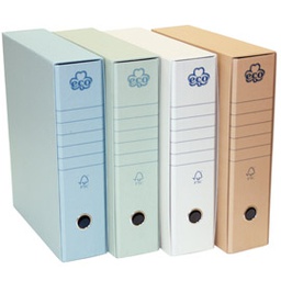 [62074] REGISTRATORE ECO NEW AZZURRO DORSO 8CM F.TO PROTOCOLLO