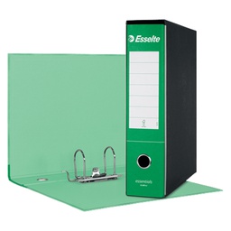 [50963] Registratore ESSENTIALS G75 verde dorso 8cm f.to protocollo ESSELTE