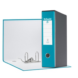 [64553] Registratore EUROFILE G55 turchese dorso 8cm f.to protocollo ESSELTE