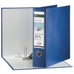[53902] Registratore LEITZ 180  G65 blu dorso 8cm f.to protocollo LEITZ