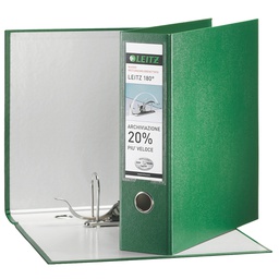 [53904] Registratore LEITZ 180  G65 verde dorso 8cm f.to protocollo LEITZ