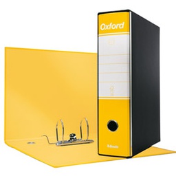 [63416] Registratore OXFORD G85 giallo dorso 8cm f.to protocollo ESSELTE