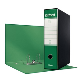 [50925] Registratore OXFORD G85 verde dorso 8cm f.to protocollo ESSELTE