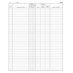 [59660] REGISTRO ARRIVI PARTENZE 31x24.5cm 46pag E2839 EDIPRO