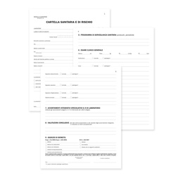 [88635] Registro cartella sanitaria/di rischio 34pag. num. 31x24,5cm DU131910000 DU
