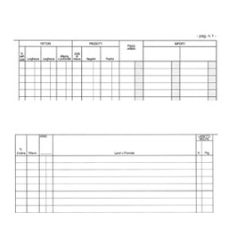 [52033] REGISTRO CONTABILITA' DEI LAVORI 31x21cm 47pag numerate E2923 EDIPRO