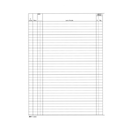 [52033] REGISTRO CONTABILITA' DEI LAVORI 31x21cm 47pag numerate E2923 EDIPRO
