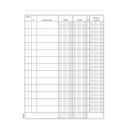 [88610] Registro Conto Corrente Banca 96pag. 21x15,5cm DU134200000 Data Ufficio