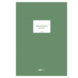 [51251] REGISTRO GIORNALE LAVORI 31x21cm 47pagine numerate E2909 EDIPRO