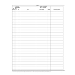[51150] REGISTRO MERCI IN LAVORAZIONE 31X24 47PAG. E2286