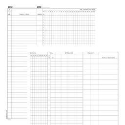 [88629] Registro Presenze Mensili 48pag. 31x24,5cm DU131301200 DU