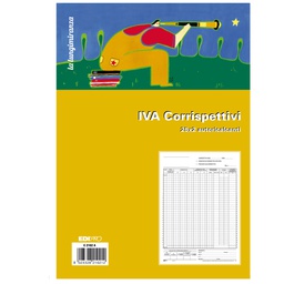 [50235] REGISTRO PRIMA NOTA IVA CORRISPETTIVI 29,7X23 25/25 FG AUTORIC. E2102A