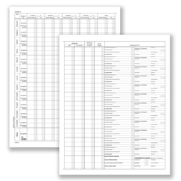 [88607] Registro prospetto riepilogativo assoc.sportive 8pag. 31x24,5cm DU13852S000 DU