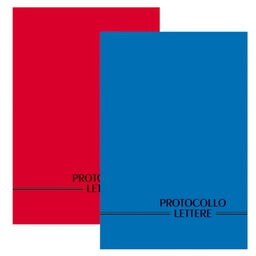[67687] REGISTRO PROTOCOLLO LETTERE RICEVUTE-SPEDITE 21x31cm 100fg BM