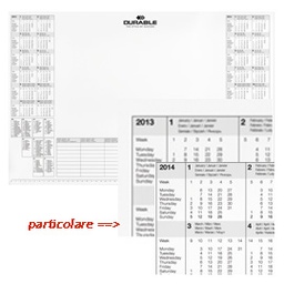 [65198] RICAMBIO 25FG CON CALENDARIO BIANNUALE 57x41cm DURABLE