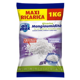 [89436] Ricarica Sali assorbiumiditA' AIR MAX da 1kg lavanda