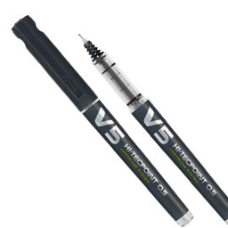 [68092] ROLLER HI-TECPOINT V5 RICARICABILE NERO BEGREEN PILOT