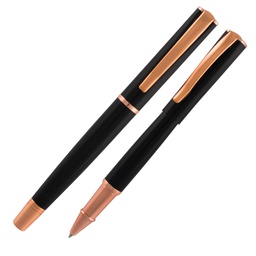 [72936] ROLLER IMPRESSA NERO-ROSEGOLD punta M MONTEVERDE