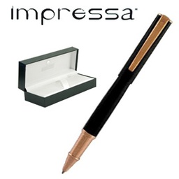 [72936] ROLLER IMPRESSA NERO-ROSEGOLD punta M MONTEVERDE