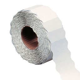 [32496] Rotolo 1500 etichette 26x12mm bianche permanenti a onda Markin