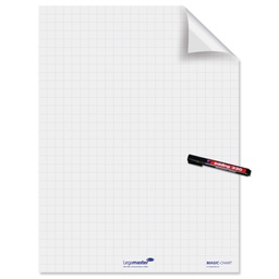 [60716] ROTOLO 25FG ELETTROSTATICI 60x80CM A QUADRETTI MAGIC CHART LEGAMASTER
