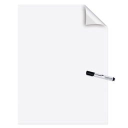[67703] ROTOLO 25FG ELETTROSTATICI 60x80CM BIANCO LUCIDO MAGIC CHART Legamaster