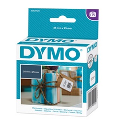 [62460] ROTOLO 750 ETICHETTE MULTIUSO RIMOV. 25X25MM X DYMO LW
