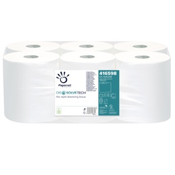 [74016] Rotolo asciugamani Autocut Microgoffrato 2veli D18,5cm DissolveTech Papernet