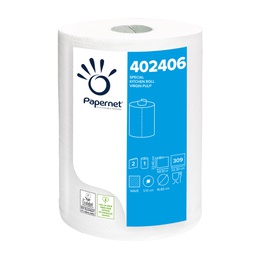 [67432] ROTOLO ASCIUGATUTTO DA CUCINA 2 VELI 309 STRAPPI GOFFRATO