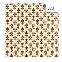 [51461] ROTOLO CARTARIVESTO 50X500CM GIGLIO MARRONE LAVABILE REX58
