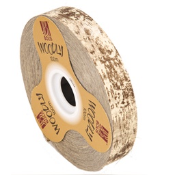 [82338] Rotolo nastro Woodly Corteccia 24mmx100mt avorio Bolis